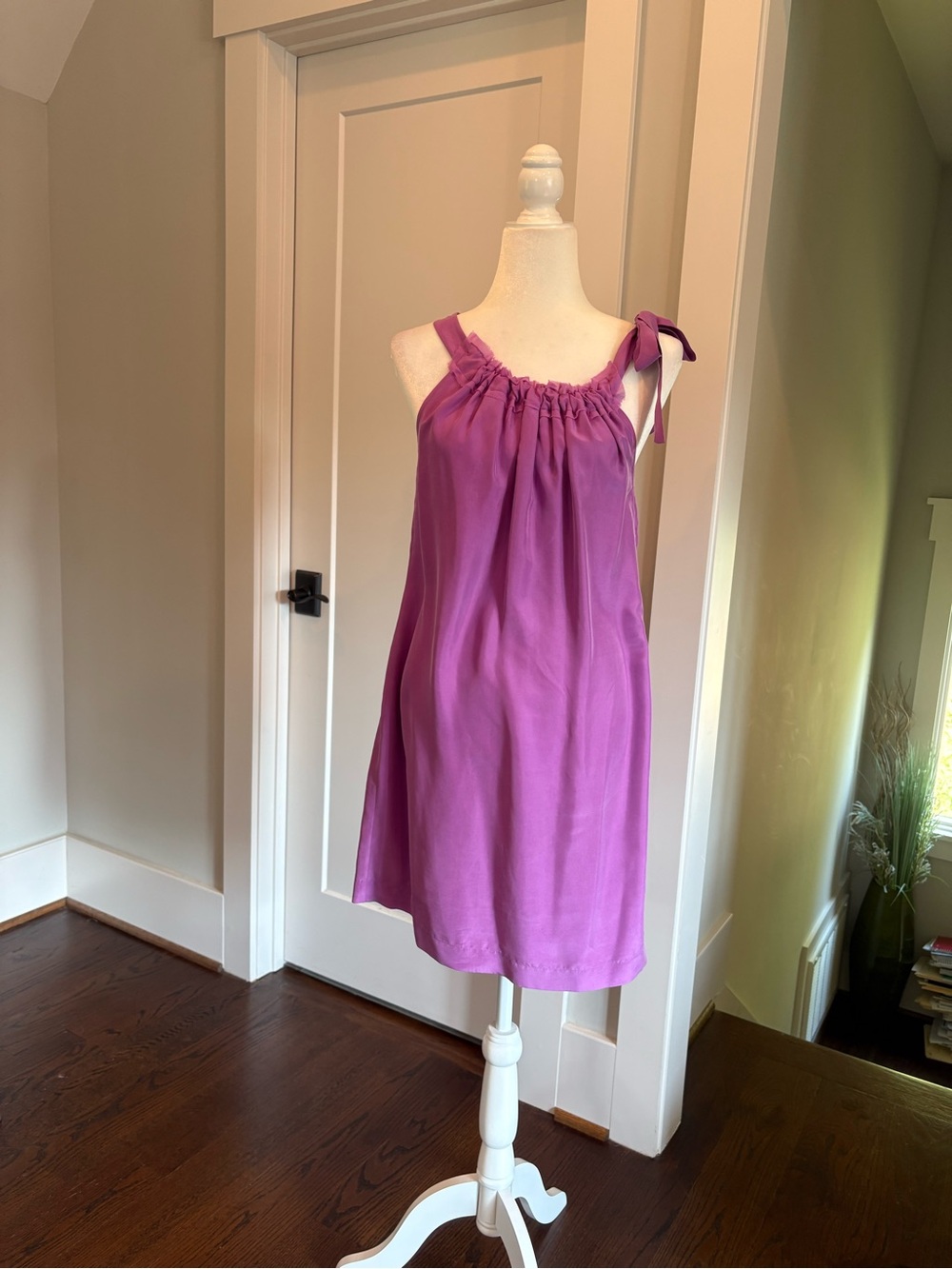 Banana Republic Women’s Tie-Shoulder Dress in Magenta